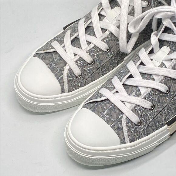 Dior B23 High Top 'Dior Oblique - Ruthenium Jacquard Sneakers size 43/us size 10 - Picture 5 of 15